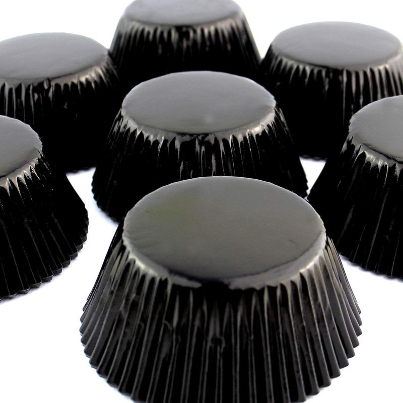 Eoonfirst Black Foil Cupcake Case Liners New Year Baking Muffin Paper Cups 200 Pcs - Image 2